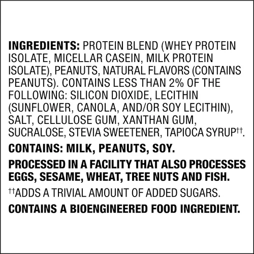 Miniatura 8 de Quest Nutrition Proteína en polvo de mantequilla de maní, 23g de proteína, 1g de azúcar, bajo en carbohidratos, sin gluten, 1.6 libras, 23 porciones