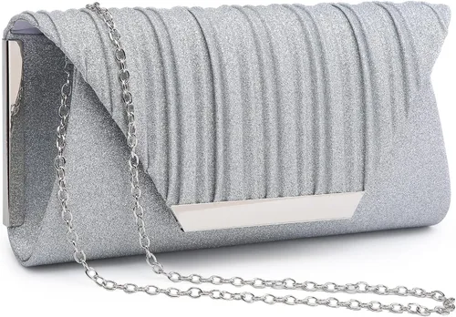 Miniatura 11 de Dasein - Bolsos de mano para mujer, para bodas, carteras para fiestas, bolsos de mano tipo clutch para cócteles, graduación, formales con strass