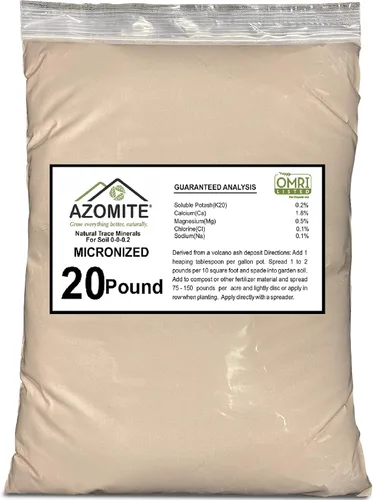 Miniatura 9 de Azomite Fertilizante orgánico micronizado Trace 0-0.2 Bolsa a granel de 67 minerales esenciales con certificación OMRI, 5 libras marrón 05 libras