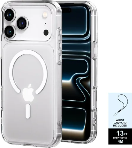 Miniatura 11 de PAUL B Funda para iPhone 17 2025 (compatible con MagSafe) protección contra caídas de grado militar (probada hasta 13 pies), antiamarilleamiento