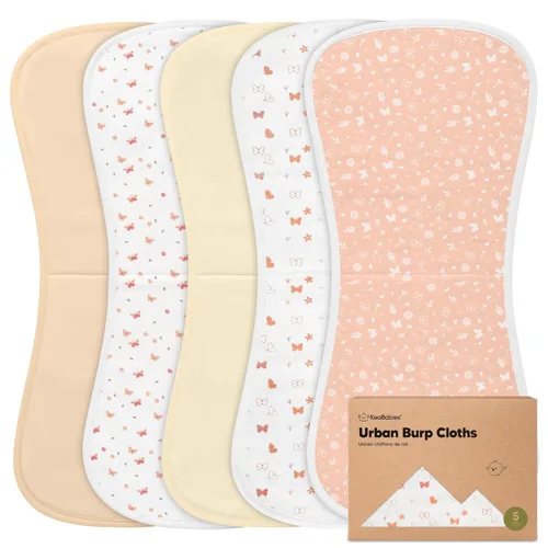 Miniatura 18 de Paños orgánicos para bebés, niños y niñas, paquete de 5, ultra absorbente, paño para eructar, ropa para recién nacidos, toalla para la leche, babero
