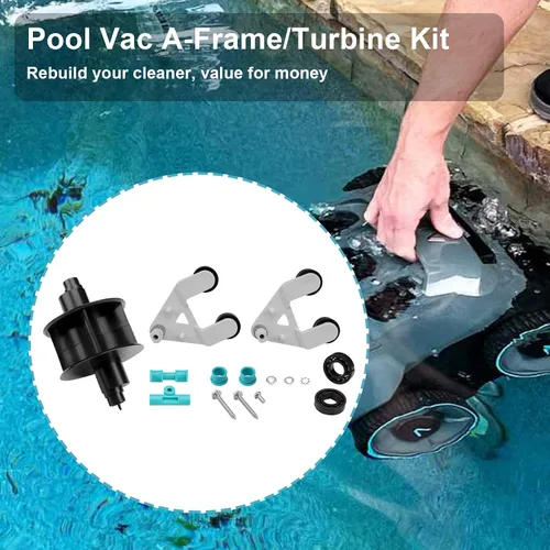 Miniatura 2 de AXV621DAT - Kit universal de turbina con marco A, compatible con Hayward Aquabug Navigator Pro Wanda The Whale Diver Dave Poolvac XL Pool Vac