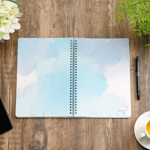 Miniatura 3 de SIIXU Cuaderno de diario en blanco colorido, diario personal de tapa dura sin líneas para escribir para mujeres y niñas, bonito bloc de notas