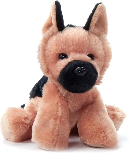 The Petting Zoo Peluche de perro de pastor alemán, regalos para niños, juguete de peluche de perro de 9 pulgadas