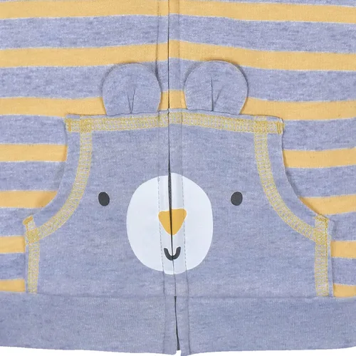 Miniatura 4 de Gerber Conjunto de ropa con capucha y joggers con cremallera para bebés niños pequeños