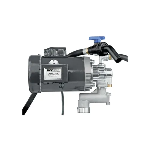 GPI - Bomba de transferencia de aceite de servicio pesado L5132 para fluidos de alta viscosidad, 32 QPM/8 GPM, 115/230 voltios CA (142100-02)