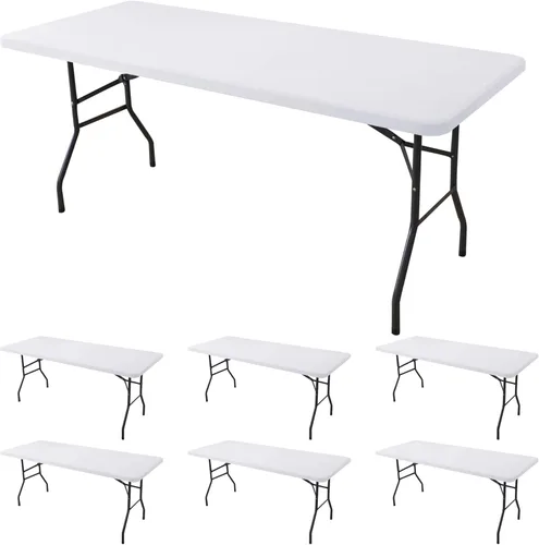 Miniatura 35 de Mantel de elastano para mesas rectangulares de 6 pies, paquete de 4 unidades, color azul aguamarina, para picnic al aire libre, manteles elásticos