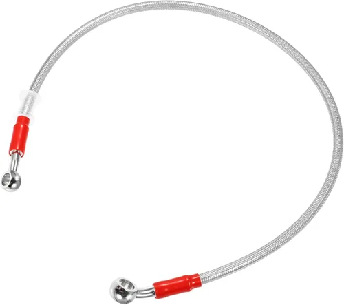 Miniatura 10 de X AUTOHAUX 90.6 in 90.55 "0.394 in ID motocicleta hidráulica línea de aceite manguera de aceite 28 ° 0 ° cable trenzado de acero inoxidable para ATV