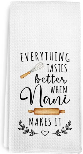Miniatura 13 de Gigi - Toallas de cocina para el día de la madre, regalos de cumpleaños, para mujeres, abuelas de nietos, nietos, todo sabe mejor cuando Gigi lo