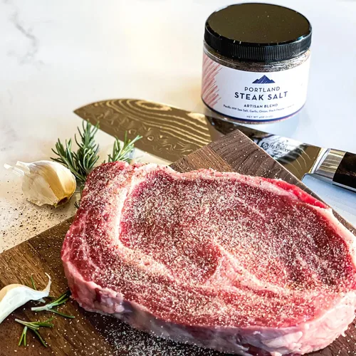 Miniatura 6 de Portland Salt Co. Mezcla de Sal y Especias para Bistec – Condimento SPG - Mezcla Sabrosa de Sal Marina, Pimienta y Ajo - Frotación Gourmet Exclusiva