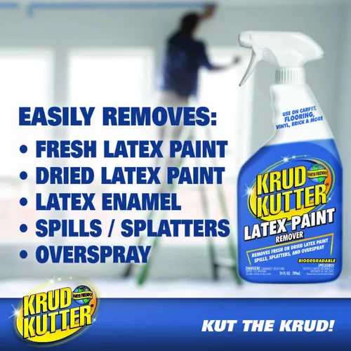 Miniatura 3 de Krud Kutter Spray removedor de pintura de látex, 24 onzas, elimina la pintura de látex seca y fresca de pisos, azulejos, madera y superficies duras