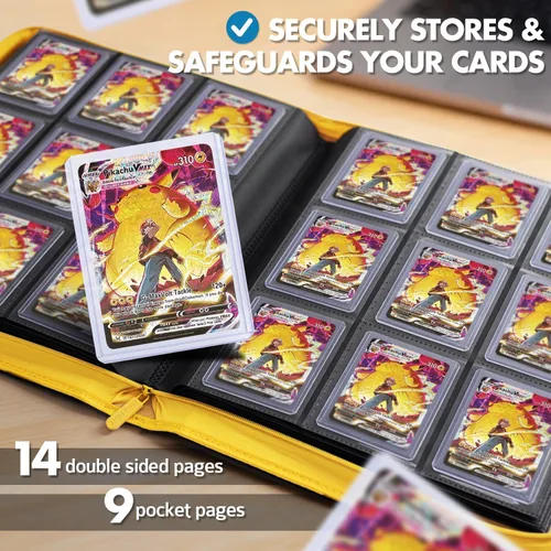 Miniatura 3 de FunGuys Toploader - Carpeta de almacenamiento para tarjetas, 252 carpetas con 9 bolsillos superiores, colección de tarjetas para Yugioh, MTG, TCG