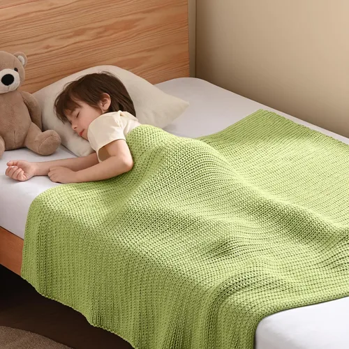 Miniatura 41 de Guohaoi Almohadilla de regazo con peso de punto (beige 20 x 30 pulgadas, 2 libras) sin cuentas, manta con peso refrescante para niños para siesta