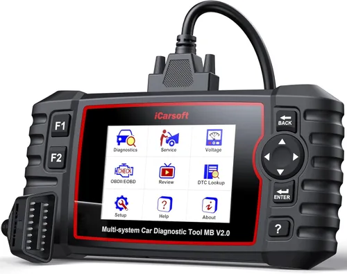 iCarsoft MB V2.0 para escáner Mercedes Benz OBD2, herramienta de diagnóstico de sistema completo, 8 reinicios Auto VIN,
