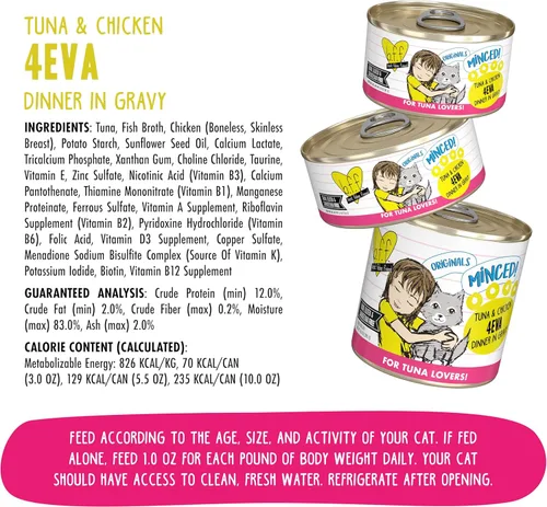 Miniatura 4 de Weruva BFF - Comida húmeda natural para gatos, atún y pollo 4 Eva en salsa, lata de 3 onzas, paquete de 24