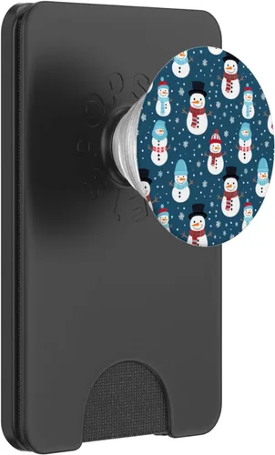 Miniatura 7 de Lindos muñecos de nieve vintage, Navidad, vacaciones, invierno, tema, muñeco de nieve, PopSockets estándar PopGrip
