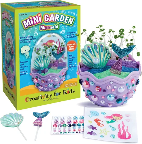 Miniatura 8 de Creativity for Kids Mini Garden - Kit de terrario de unicornio mágico, regalos de unicornio para niñas, manualidades para niños, juguetes