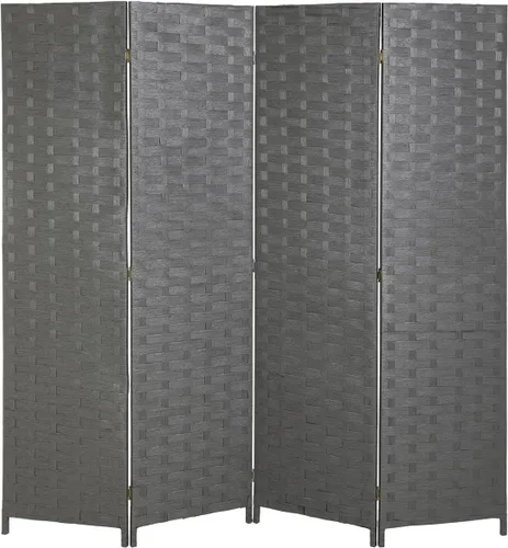 Miniatura 12 de Divisores de habitación y pantallas de privacidad plegables, 4 paneles de 6 pies, divisor de separación de habitación portátil plegable de 6 pies