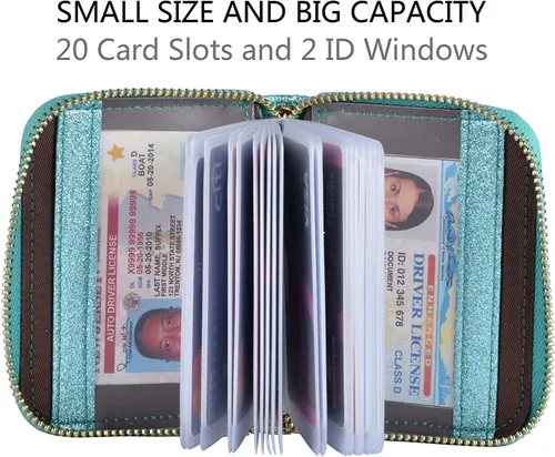 Miniatura 4 de Tarjetero de piel para tarjetas de crédito y carnet de identidad, con tecnología RFID, para mujer