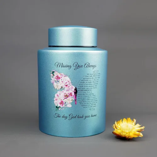 Miniatura 8 de Urnas de cremación pequeñas de hasta 60 libras para parte de cenizas adultas masculinas y femeninas, mini urna decorativa conmemorativa de recuerdo