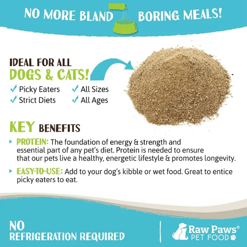 Miniatura 5 de Raw Paws Boost Pet Food Topper de hígado de res liofilizado, 2.8 onzas, fabricado en Estados Unidos, adornos de comida para perros para comedores