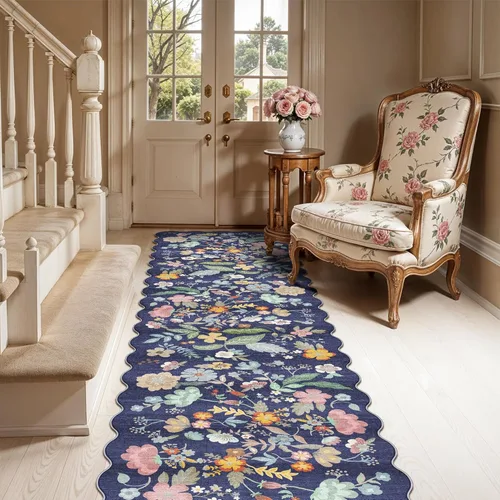 Miniatura 144 de Alfombra lavable para pasillo - 2x7 alfombras de cocina, alfombra para entrada, alfombra vintage, suave, alfombra antideslizante para piso, alfombra