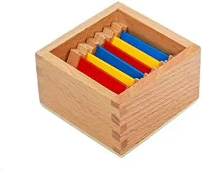 Adena Montessori Tabletas de color (1ª caja) Materiales de reconocimiento de color y juguetes de clasificación Juguetes para el desarrollo cognitivo