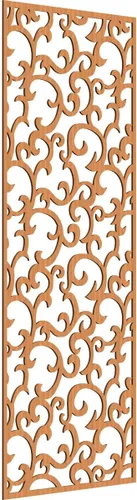 Miniatura 7 de Wheatland Paneles de pared decorativos de madera con calado, 9 3/8 pulgadas de ancho x 24 3/8 pulgadas de alto x 1/4 de alto, nogal
