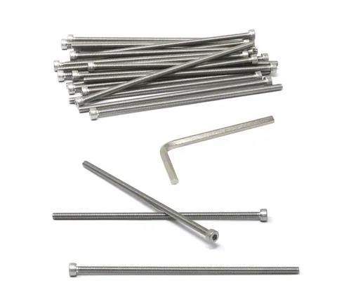 Miniatura 31 de iexcell 25 piezas M4 x 60/65/70/75/3.150 in paso de rosca 0.028 in acero inoxidable 304 cabeza hexagonal Tornillos Tornillos surtido Kit