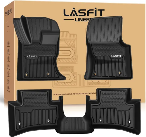 Miniatura 29 de LASFIT - Tapete de carga 3D para maletero de Volkswagen VW2018-2024 (ajuste 5 asientos), protección para todo tipo de clima, tapete de TPE de alta