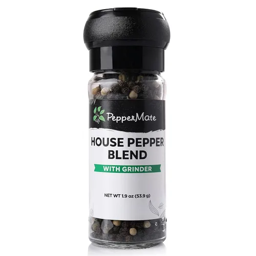 Miniatura 9 de PepperMate Condimento de sal marina con molinillo - Mezcla en recipiente de vidrio para frescura, especias gourmet de sal marina para barbacoa