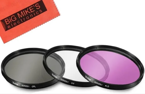 Kit de filtros de 3 piezas de 1.693 in (UV-CPL-FLD) para Canon RF 1.969 in F1.8 STM, RF 0.630 in F2.8 STM, EF-M 0.866 in f2 STM, lente Fujifilm XF