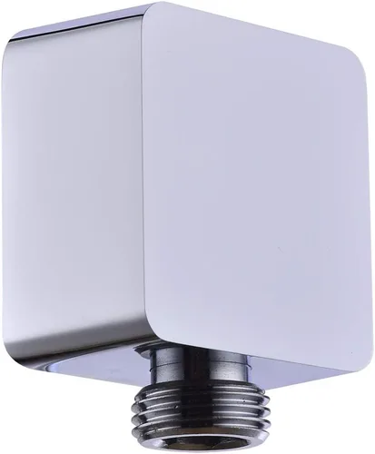 Miniatura 9 de Codo de suministro de pared de latón, conector de manguera de ducha cuadrado G1/2 pulgadas, salida de agua de unión montada en la pared para ducha