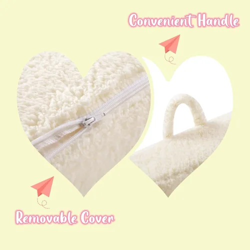 Miniatura 7 de MOMCAYWEX Silla de Sherpa Suave y Acogedora para Niños, Silla de Espuma Acogedora para Niños Pequeños para Niños y Niñas, Crema