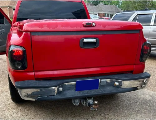 Miniatura 5 de Kojem Par de luces traseras compatibles con Chevy Silverado 1999-2004 y GMC Sierra Stepside, lámpara de freno trasera, carcasa negra, lente ahumada
