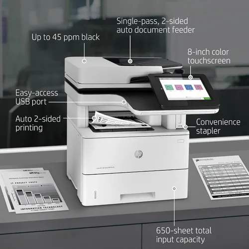 Miniatura 2 de HP LaserJet Enterprise MFP M528f Impresora monocromática todo en uno con Ethernet integrado e impresión de 2 caras (1PV65A)
