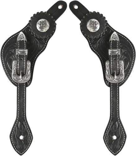 HILASON Correas de espolón estilo occidental para hombres y mujeres para montar a caballo, carreras de barriles, espectáculos y rodeo