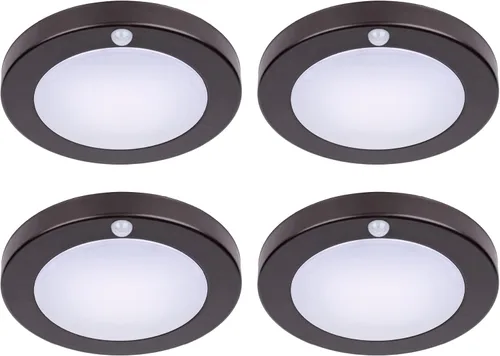 Miniatura 11 de LIT-PaTH Lámpara LED de techo empotrada, accesorio de iluminación de armario con sensor de movimiento, 10.5 W, 700 lúmenes, 6.2 pulgadas, carcasa