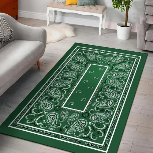 Miniatura 14 de Alfombra de área personalizada, color rojo y dorado, alfombra de área moderna, alfombra de área de 3 x 5 pies, patrón de bandana negra, alfombra