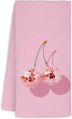 Miniatura 10 de Jvpke Toallas de cocina de leopardo rosa, decoración de guepardo, leopardo retro, decoración de cocina rosa, paños de cocina rosa preppy de 16 x 24