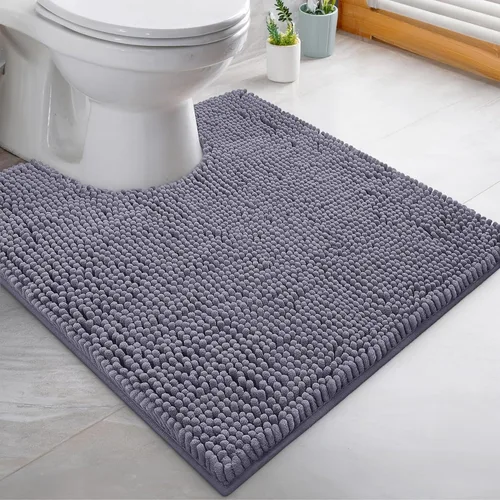 Miniatura 129 de LuxUrux Tapete de microfibra afelpada, de felpilla extrasuave, pelo largo de 1 pulgada, muy absorbente, para baño o ducha, lavar y secar a máquina