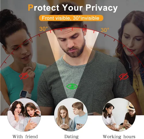 Miniatura 2 de Protector de pantalla de privacidad para Google Pixel 9A 5G, película protectora de vidrio templado de dureza 9H [paquete de 2+2] protector de lente