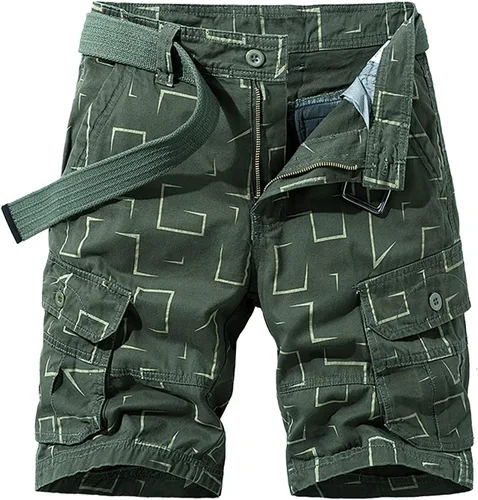 Miniatura 19 de Men Cargo Shorts Classic Fit Lightweight Ripstop Pants Tactical Outdoor Work Short Trousers with Multi Pocket