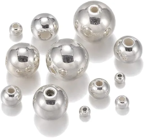 Miniatura 6 de 360 unids/bolsa 4 8 10 0.472 in tamaño mixto acrílico imitación perlas perlas con agujero cuentas de plástico para bricolaje fabricación de joyas