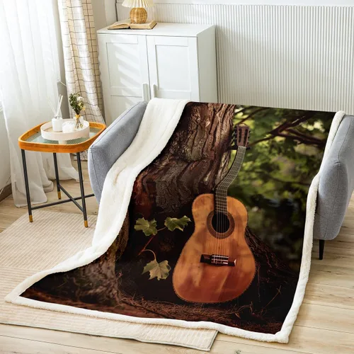 Miniatura 17 de Manta de forro polar con estampado de bailarina rosa para niñas, felpa suave y mullida para cama, sofá, bonita sherpa floral de hoja de palma Multi