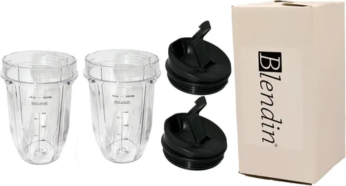 Miniatura 9 de Blendin Tarro de repuesto con tapa Sip N Seal, compatible con licuadoras Ninja Auto IQ (2, 18 onzas)