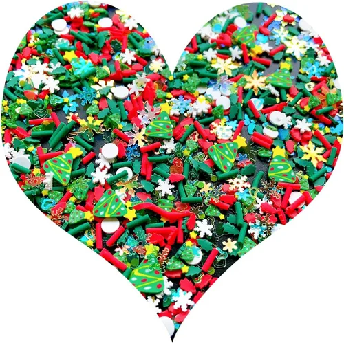 Miniatura 19 de Chispitas Falsas Chispitas Falsas de Navidad Chispitas Falsas de Caramelo Chispitas de Arcilla Polimérica Chispitas Poliméricas Rebanadas de Arcilla