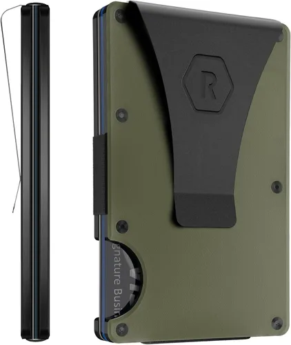 Miniatura 21 de Ridge - Cartera para hombre – Cartera compacta minimalista delgada y portatarjetas, billetera con bolsillo frontal protegido RFID para hombres