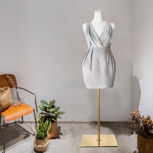 Miniatura 8 de maniquí femenino con forma de torso de talla grande para mujer, formas de vestido para costura, maniquí de cuerpo con alta estabilidad, soporte