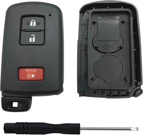 Miniatura 5 de Carcasa de repuesto para llave de automóvil Toyota Land Cruiser RAV4 4Runner Prius C V Sequoia Tacoma Tundra Corolla llavero de automóvil Csae negro